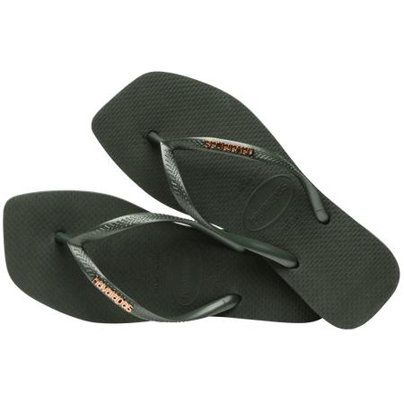 Slim Square Logo Metallic