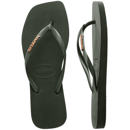 Slim Square Logo Metallic